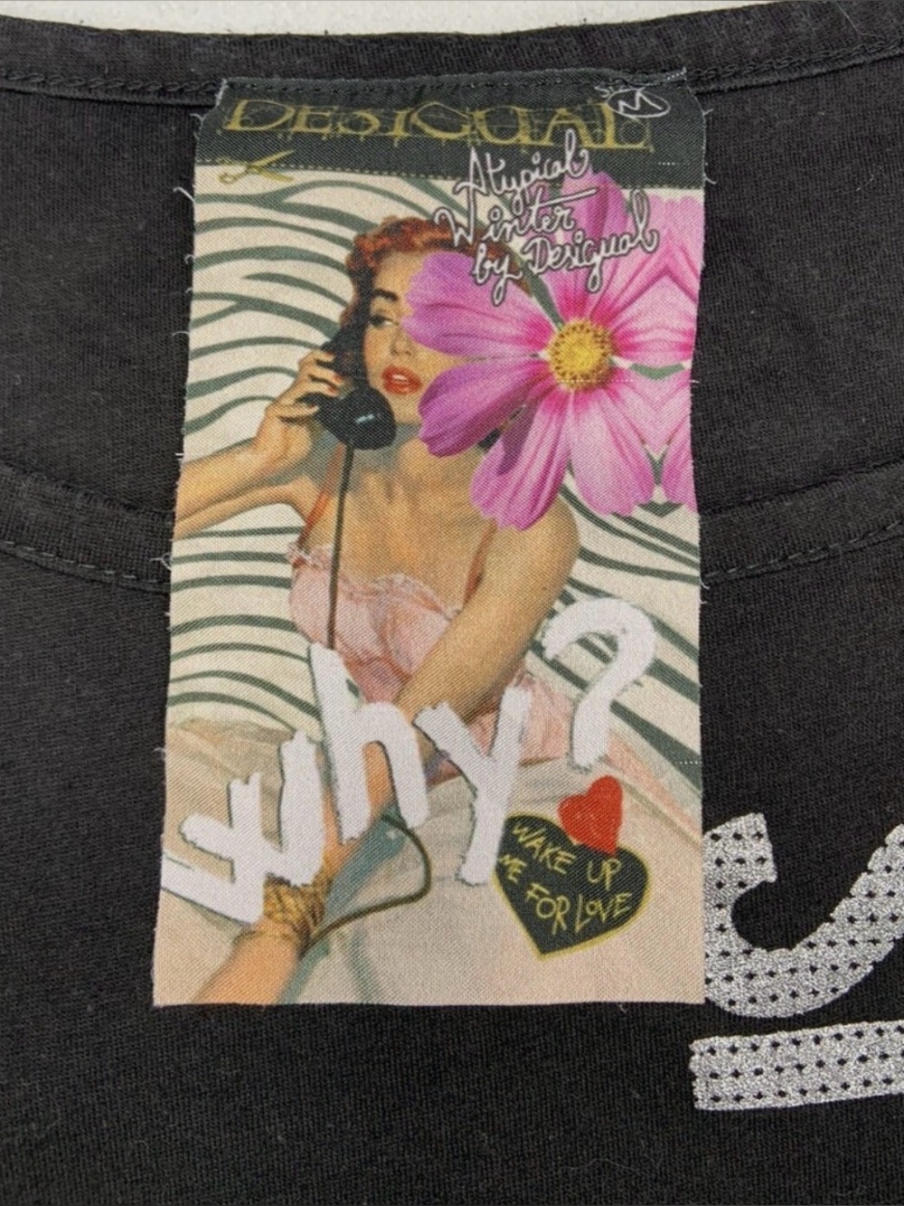 Desigual ladies long sleeve tunic shirt size M style 47T2628